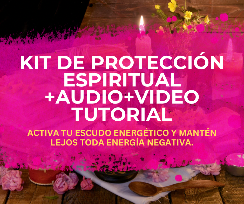 Kit de limpieza energética con tutorial en video y audio para activar tu escudo energético