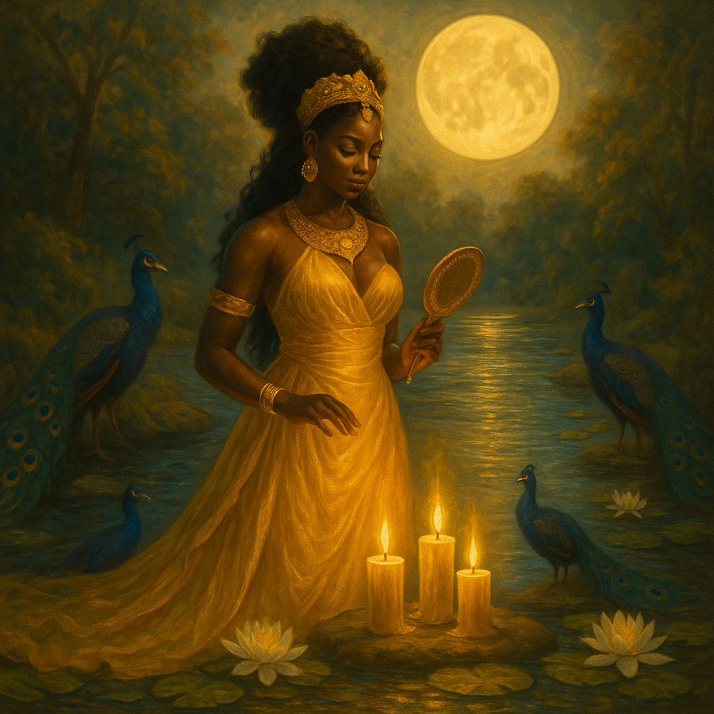 🌻🦚OSHÚN – Energía de la Emperatriz, el Amor Propio y la Abundancia