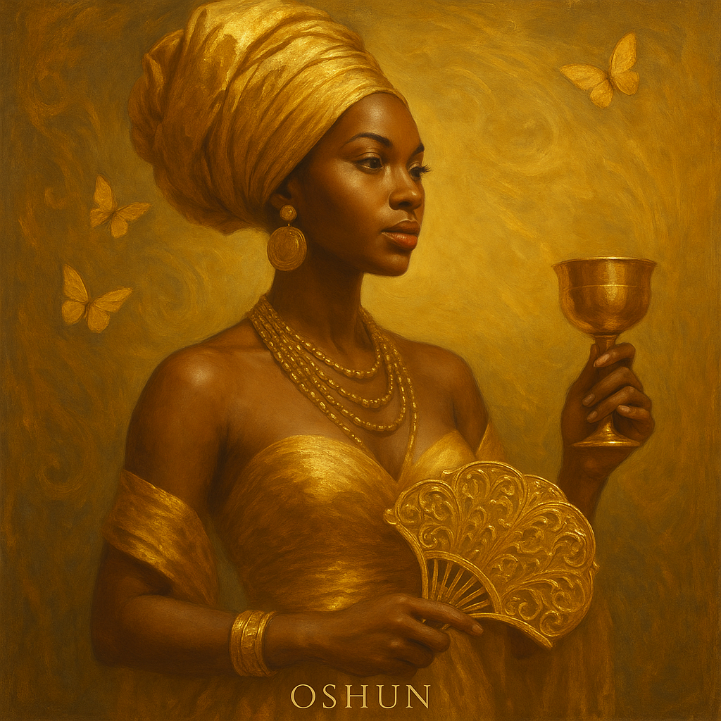 🌻🦚OSHÚN – Energía de la Emperatriz, el Amor Propio y la Abundancia