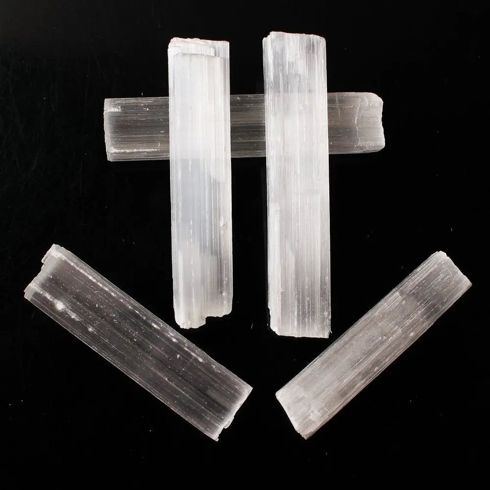 Varita de Selenita Natural – Piedra de Yeso Blanco | Sanación, Energía y Purificación Espiritual