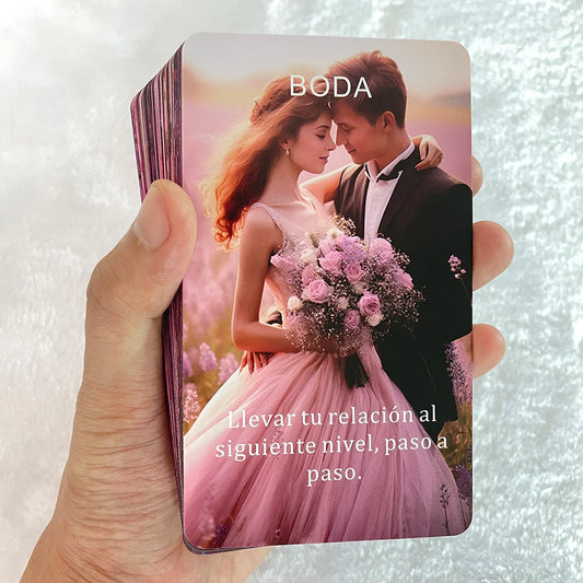 Cartas Oráculo del Amor – Baraja Romántica de 50 Cartas en Español con Palabras Clave