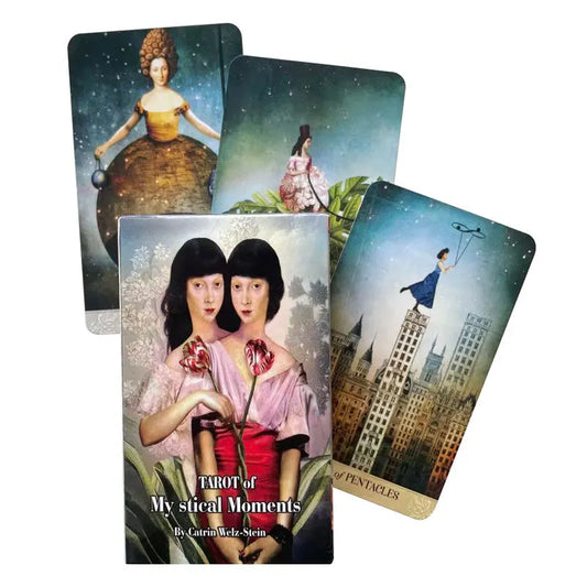 Tarot of Mystical Moments – Baraja de Tarot Moderna, Femenina y Sofisticada (78 Cartas en Inglés)